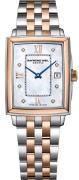 Raymond Weil Dameur 5925-SP5-00995 Toccata Hvid/Stål 22.6x28.1 mm