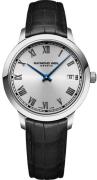 Raymond Weil Dameur 5385-STC-00659 Toccata Sølvfarvet/Læder Ø34 mm
