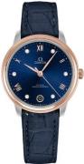 Omega Dameur 434.23.34.20.53.001 De Ville Prestige Blå/Læder Ø34 mm