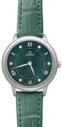 Omega Dameur 434.13.30.60.60.001 De Ville Prestige Grøn/Læder Ø30