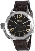 U-Boat Herreur 8893 Classico Sort/Læder Ø42 mm