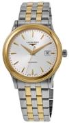 Longines Herreur L4.984.3.79.7 Flagship Sølvfarvet/Gul guldtonet