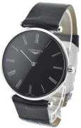 Longines Dameur L4.866.4.51.2 La Grande Classique De Sort/Læder Ø38