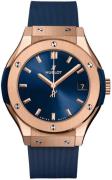 Hublot Dameur 581.OX.7180.RX Classic Fusion Blå/Gummi Ø33 mm