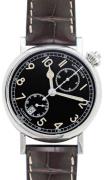 Longines Herreur L2.812.4.53.2 Avigation Sort/Læder Ø41 mm