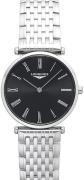 Longines Dameur L4.512.4.51.6 La Grande Classique De Sort/Stål Ø29
