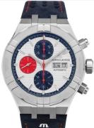 Maurice Lacroix Herreur AI6038-SS001-133-4 Aikon Sølvfarvet/Læder