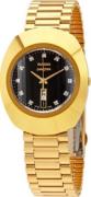 Rado Herreur R12304313 Diastar Original Sort/Gul guldtonet stål Ø35