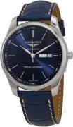 Longines Herreur L2.920.4.92.0 Master Blå/Læder Ø42 mm