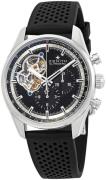 Zenith Herreur 03.2040.4061-21.R576 El Primero Sort/Gummi Ø42 mm