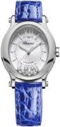 Chopard Dameur 278602-3001 Happy Sport Sølvfarvet/Læder Ø29 mm