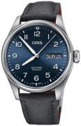 Oris Herreur 01 752 7760 4065-07 3 22 05LC Big Crown Blå/Tekstil