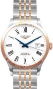 Longines Dameur L2.321.5.11.7 Record Hvid/18 karat rosa guld Ø30 mm