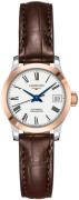 Longines Dameur L2.320.5.11.2 Record Hvid/Læder Ø26 mm