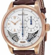 Jaeger LeCoultre Herreur 6012421 Duometre Sølvfarvet/Læder Ø42 mm