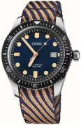 Oris Herreur 01 733 7720 4035-07 5 21 13 Diving Blå/Tekstil Ø42 mm