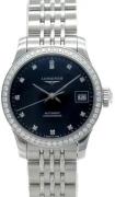 Longines Dameur L2.320.0.57.6 Record Sort/Stål Ø26 mm