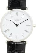 Longines Dameur L4.512.4.11.2 La Grande Classique De Hvid/Læder Ø29