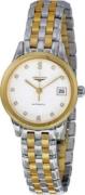 Longines Dameur L4.274.3.27.7 Flagship Hvid/Gul guldtonet stål Ø26