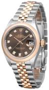 Rolex Dameur 279161-0011 Lady-Datejust 28 Brun/18 karat rosa guld