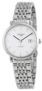 Longines Dameur L4.310.4.12.6 Elegant Hvid/Stål Ø29 mm