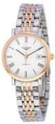 Longines Dameur L4.310.5.11.7 Elegant Hvid/18 karat rosa guld Ø29 mm
