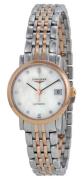 Longines Dameur L4.309.5.87.7 Elegant Hvid/18 karat rosa guld Ø25.5