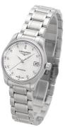 Longines Dameur L2.128.4.87.6 Master Hvid/Stål Ø25.5 mm