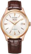 Citizen Herreur NH8393-05AE C7 Hvid/Læder Ø40.2 mm