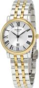 Tissot Dameur T122.210.22.033.00 Carson Sølvfarvet/Gul guldtonet