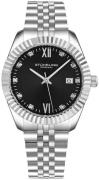 Stührling Original Herreur 4024.3 Gamine Sort/Stål Ø36 mm