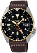 Seiko 5 Herreur SSK036K1 Sort/Læder Ø42.5 mm