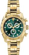 Versace Herreur VE2I00621 V Ray Grøn/Gul guldtonet stål Ø44 mm