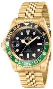 Invicta Herreur 43973 Pro Diver Sort/Guldtonet stål Ø42 mm