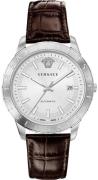Versace Herreur VE2D00121 Univers Sølvfarvet/Læder Ø43 mm