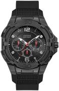 Guess Herreur W1254G2 Sort/Gummi Ø46 mm