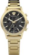 Versace Dameur VEKB00822 Sport Tech Sort/Gul guldtonet stål Ø40 mm