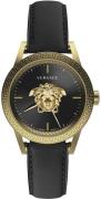 Versace Herreur VERD01320 Palazzo 43mm Sort/Læder Ø43 mm