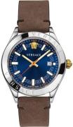 Versace Herreur VEVK00220 Hellenyium Blå/Læder Ø42 mm