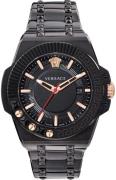 Versace Herreur VEDY00719 Chain Reaction Sort/Stål Ø46 mm