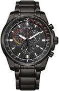 Citizen Herreur AT1195-83E Crono Sort/Stål Ø44 mm