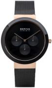 Bering Herreur 35040-166 Ceramic Sort/Stål Ø40 mm
