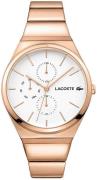 Lacoste Dameur 2001036 Hvid/Rosaguldtonet stål Ø38 mm