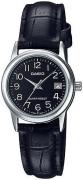 Casio Dameur LTP-V002L-1BUDF Classic Sort/Læder Ø25 mm