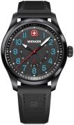 Wenger Herreur 01.0541.127 Terragraph Sort/Gummi Ø43 mm