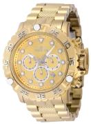 Invicta Herreur 47184 Subaqua Poseidon Guldfarvet/Guldtonet stål