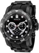 Invicta Herreur 37231 Pro Diver Sort/Stål Ø48 mm