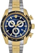 Versace Herreur VE2I01021 V Ray Blå/Guldtonet stål Ø44 mm