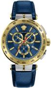 Versace Herreur VE6CA0223 Aion Blå/Læder Ø45 mm