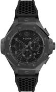 Philipp Plein Herreur PWPRA0924 Chrono Royal Sort/Gummi Ø46 mm